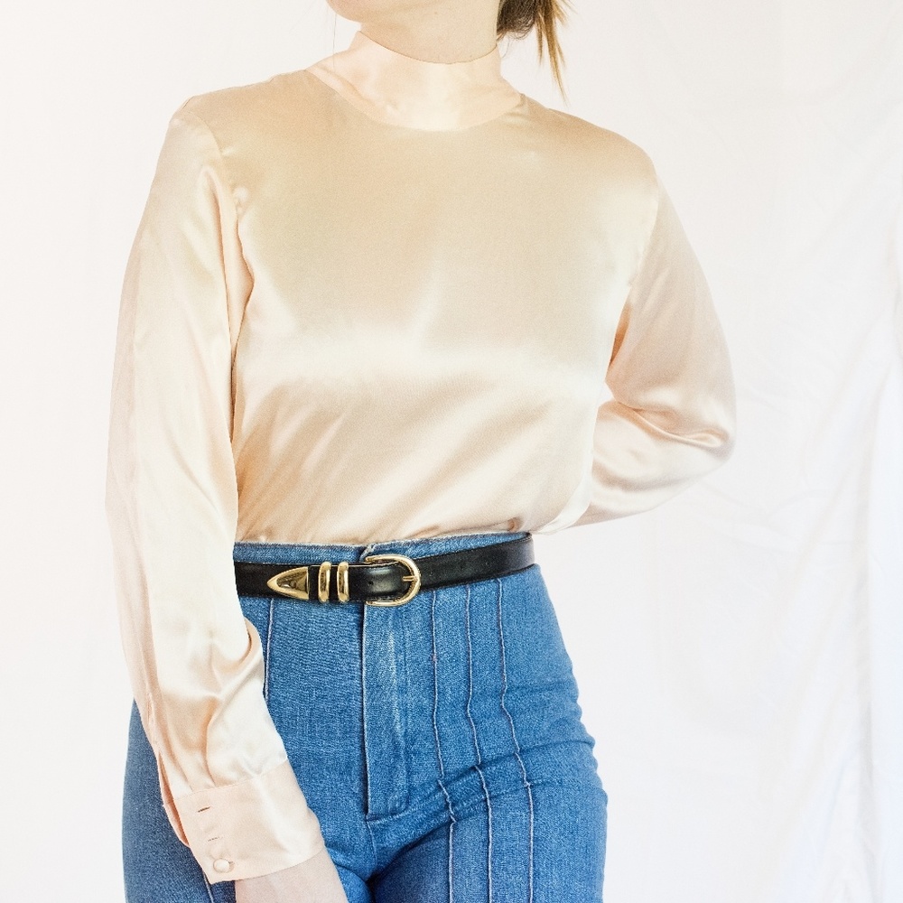 Vintage Liquid Silk Blouse